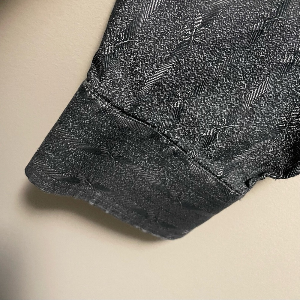 Jack Lipson Signature Grey Long Sleeve Button Down Dress Shirt Men’s Medium - Picture 5 of 11